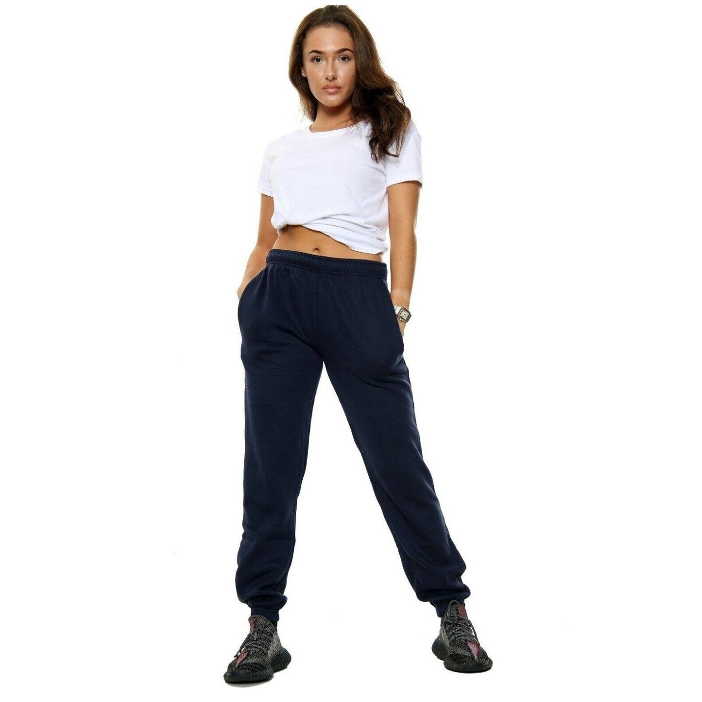 Womens Oversized Joggers Sweatpants Ladies Bottoms Jogging Gym Pants Lounge Plus