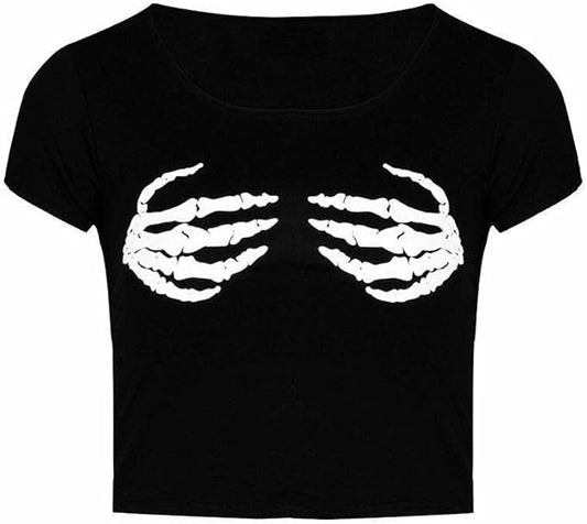 LUXE DIVA Adult Women's Skeleton Costume, Jumpers,Leggings,Skull Bone Dresses,Crop Top,Jumpsuit&Bodysuit