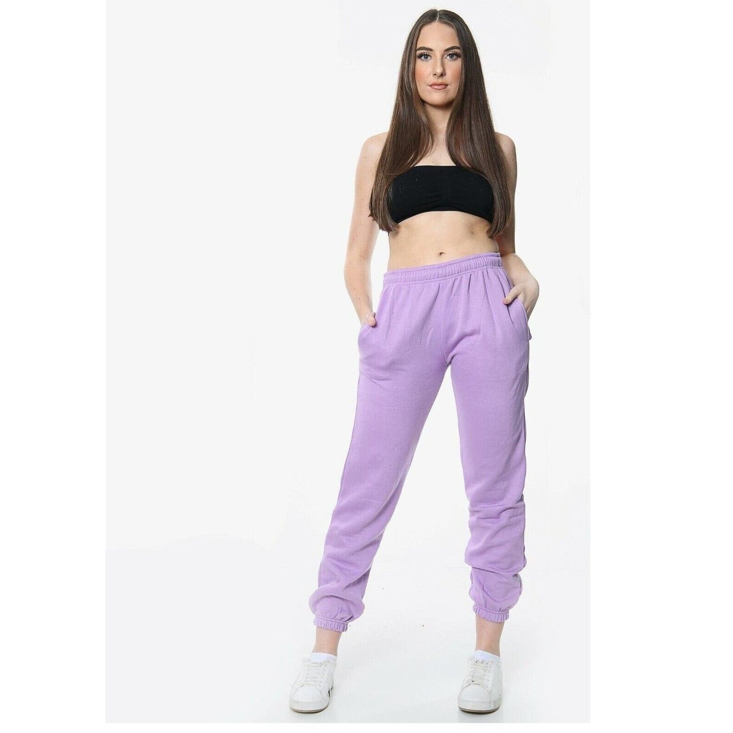 Womens Oversized Joggers Sweatpants Ladies Bottoms Jogging Gym Pants Lounge Plus