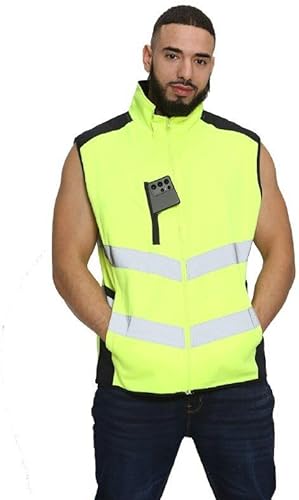 Mens Hi Viz Body Warmer High Visibility Gilet Jacket