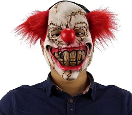 Halloween Purge Masks for Carnival, LED Light Up Mask Scary and Funny