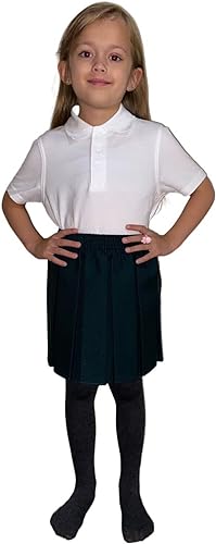 School Uniform Girls Summer Formal Dress Bottom Full Elastic Box Pleat Skirt Only Uniform