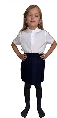 School Uniform Girls Summer Formal Dress Bottom Full Elastic Box Pleat Skirt Only Uniform