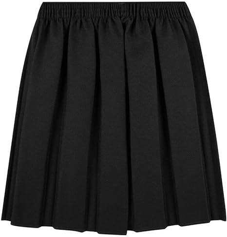 School Uniform Girls Summer Formal Dress Bottom Full Elastic Box Pleat Skirt Only Uniform