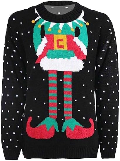 Unisex  Elf Joker Novelty Sweater Jumper For Adult