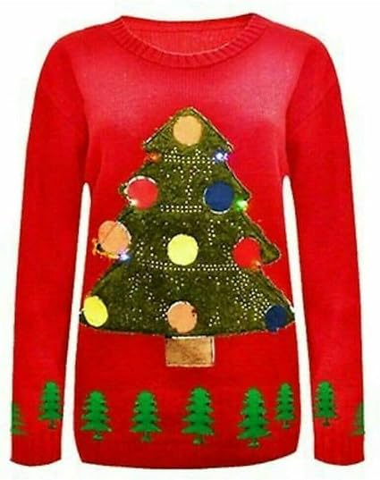 Unisex 3D LED Tree Novelty Sweater Jumper For Adult