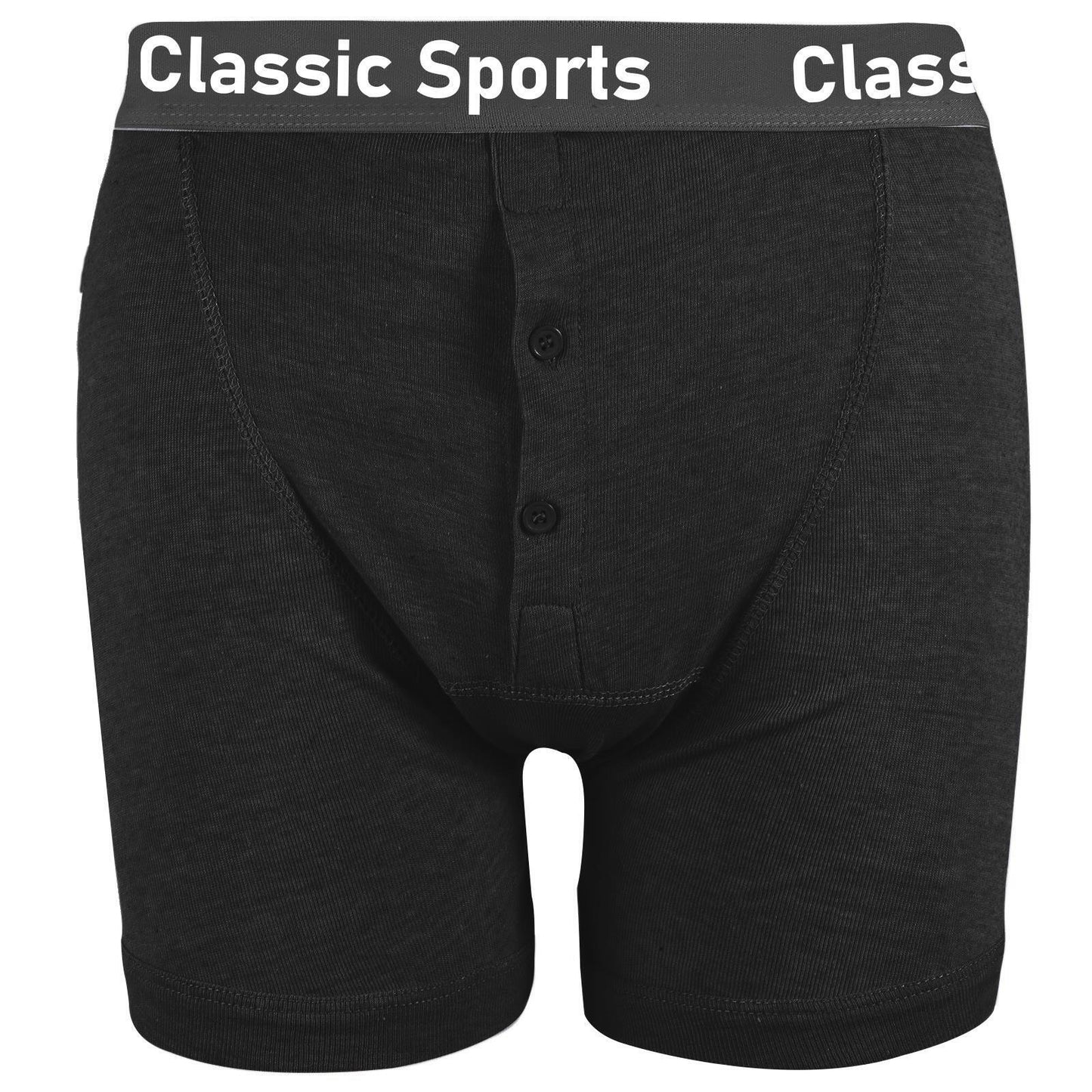 LUXE DIVA New Men's 3 Pairs 'Classic Sport' Comfort Button Fly Cotton Jersey Boxer Shorts