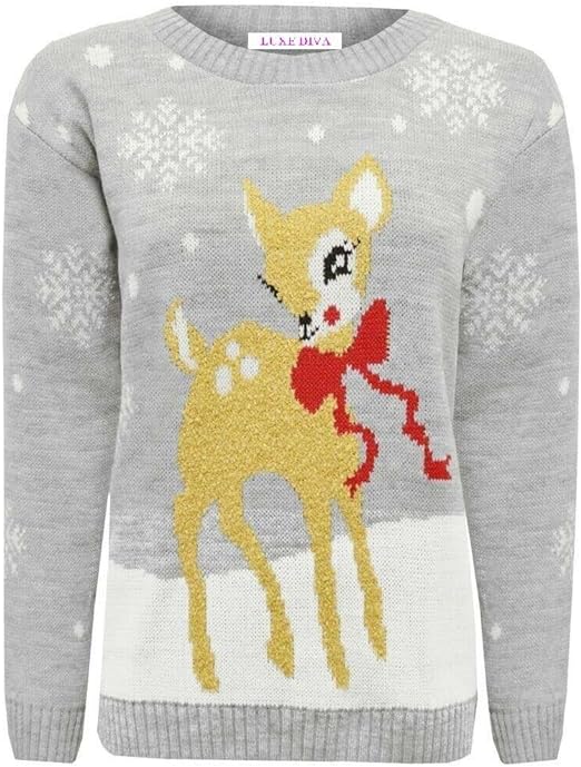 Unisex Bambi Novelty Sweater Jumper For Adult