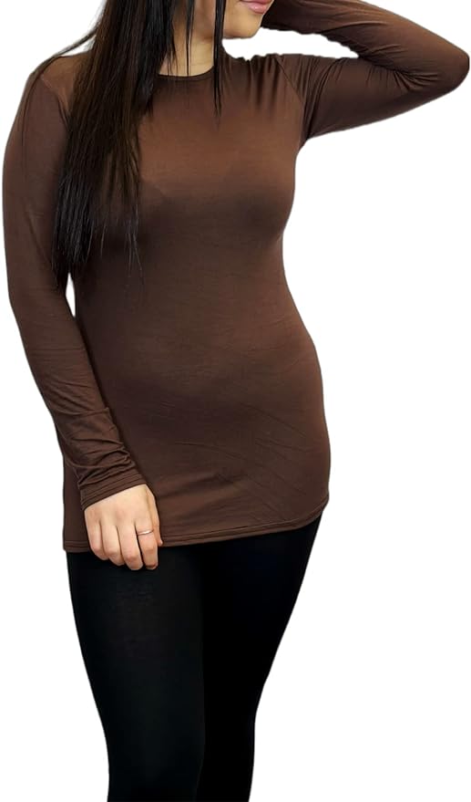 Ladies Long Sleeve T-Shirt Top Womens Size 8-26