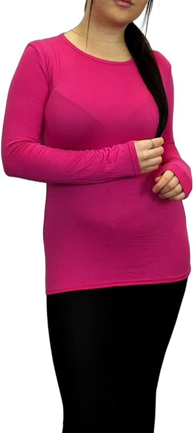 Ladies Long Sleeve T-Shirt Top Womens Size 8-26