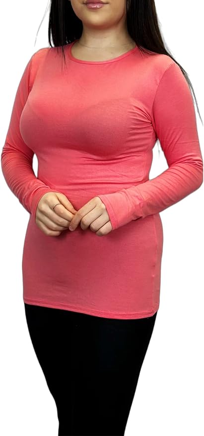 Ladies Long Sleeve T-Shirt Top Womens Size 8-26