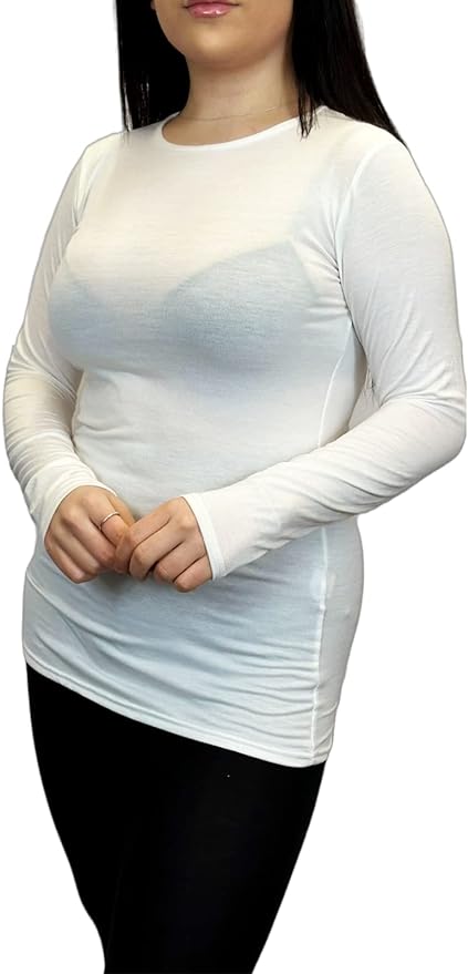 Ladies Long Sleeve T-Shirt Top Womens Size 8-26