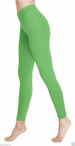 New Deluxe Quality Ladies Cotton Leggings Full Length in 8-24