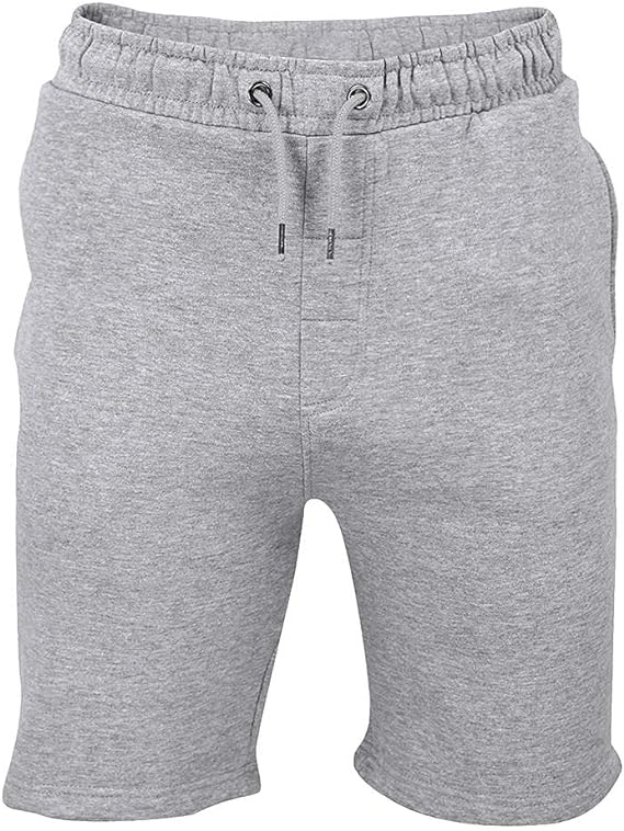 Men’s Fleece Jogging Sweat Shorts with Drawstring & One Comfy Pocket on Back & Two on Front for Casual, Training, Running and Workout Size S-2XL