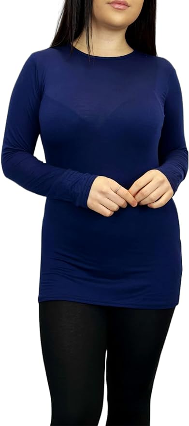 Ladies Long Sleeve T-Shirt Top Womens Size 8-26