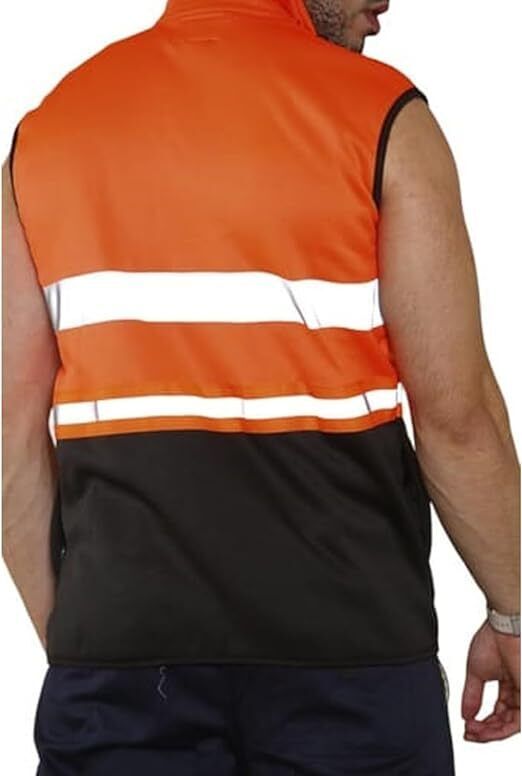 Hi Viz High Visibility Body Warmer Workwear Safety Wear Sleeveless Waistcoat