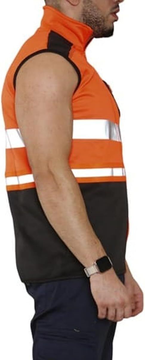 Hi Viz High Visibility Body Warmer Workwear Safety Wear Sleeveless Waistcoat