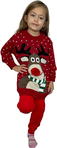 Kids Girls Boys Unisex Novelty Christmas Jumper Sweater