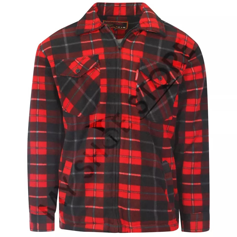 LUXE DIVA Mens collar lumber jack shirt and hoody lumberjack shirt