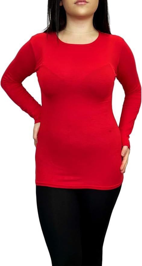 Ladies Long Sleeve T-Shirt Top Womens Size 8-26