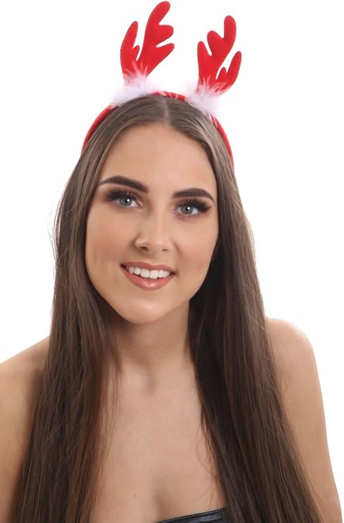 LUXE DIVA Christmas Headband Head Bopper One Size Hair Accessory for Fancy Dress & Parties Kids Adult