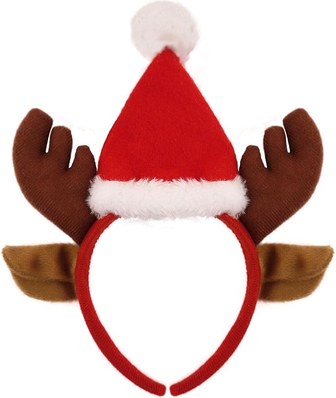 LUXE DIVA Christmas Headband Head Bopper One Size Hair Accessory for Fancy Dress & Parties Kids Adult