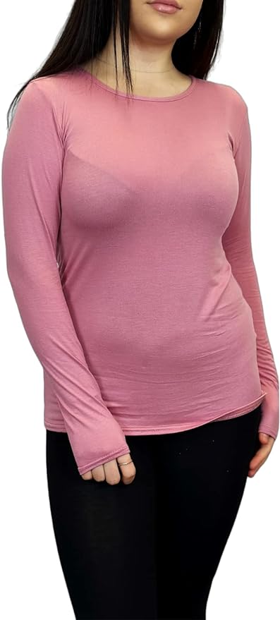 Ladies Long Sleeve T-Shirt Top Womens Size 8-26