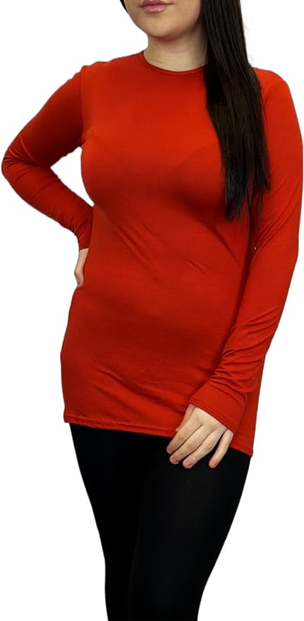 Ladies Long Sleeve T-Shirt Top Womens Size 8-26