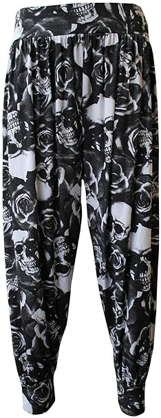 Women Ali Baba Hareem Harem Pants Ladie's Printed Baggy Cuffed Trouser Legging