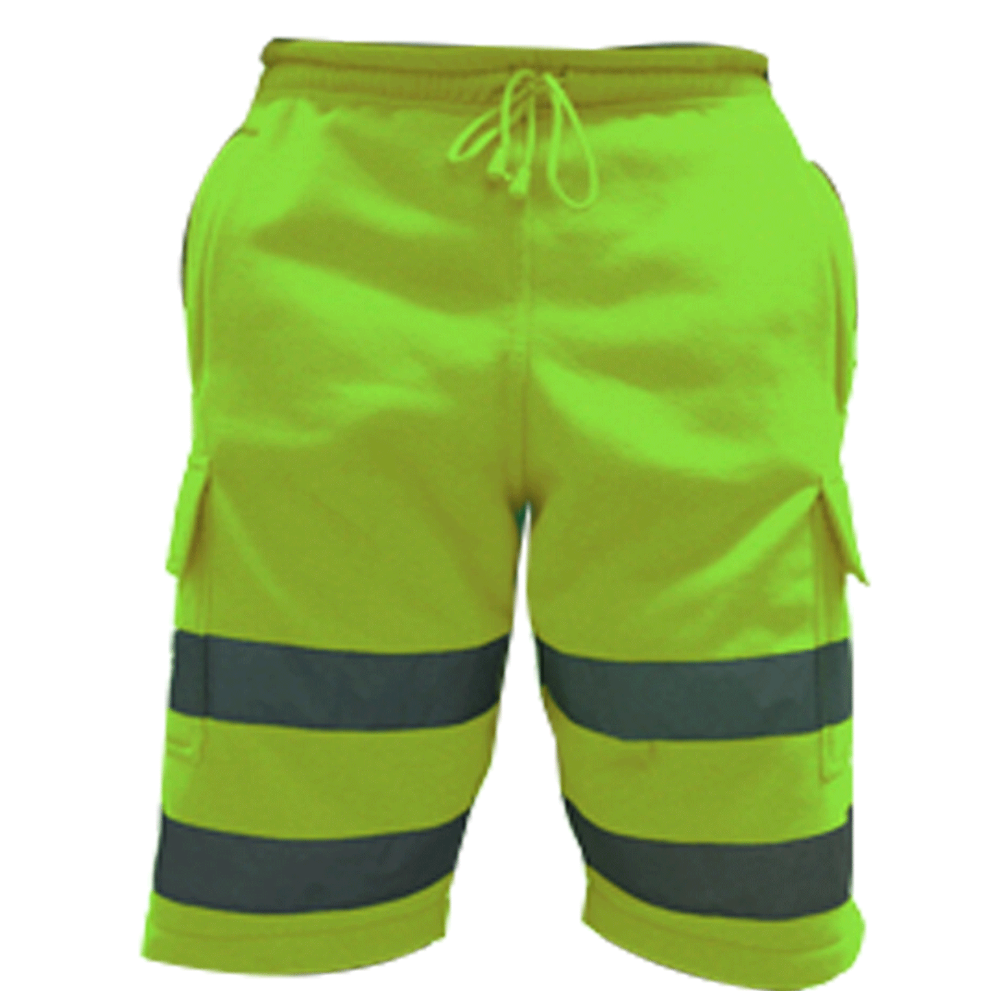 Hi Viz Vis Safety Shorts Reflective Work Wear, High Visibility Cargo Short Pants