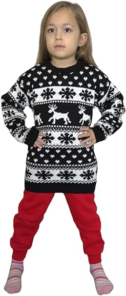 Kids Girls Boys Unisex Novelty Christmas Jumper Sweater