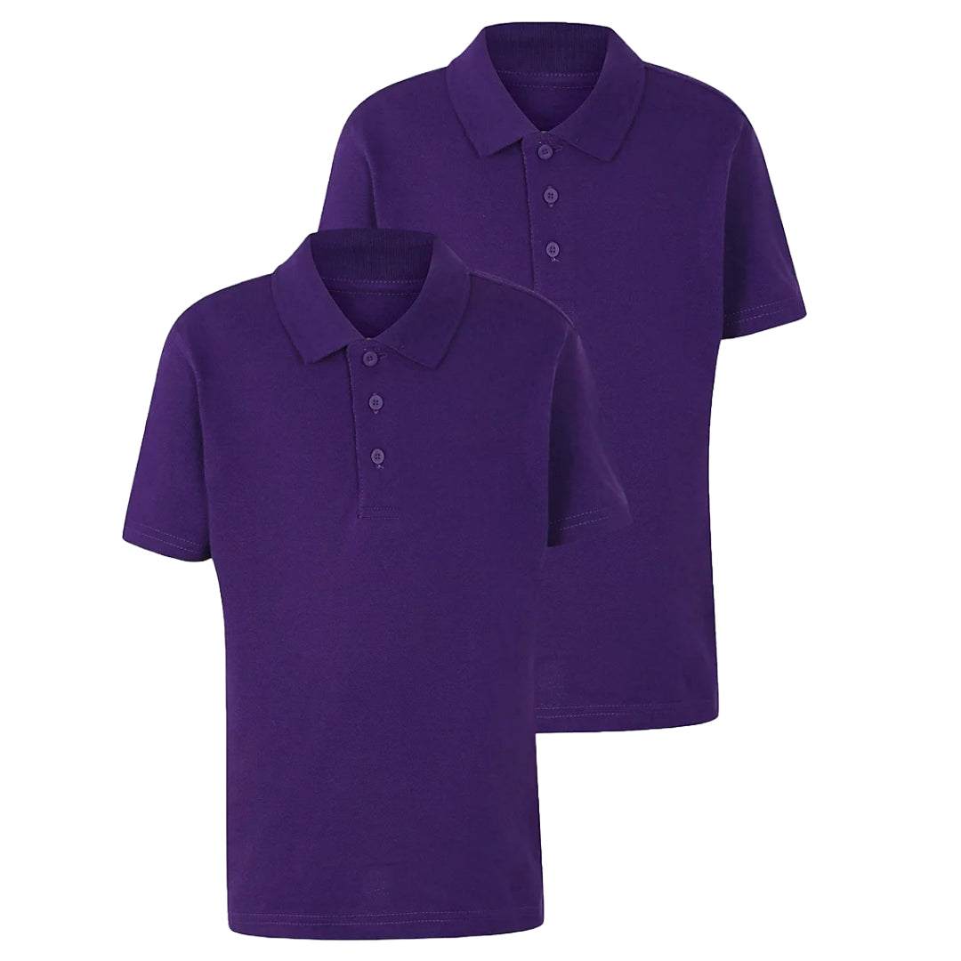 Boys Girls Plain Polo Shirts Kids Summer Short Sleeve School T-Shirts Top School Shirts Uniform PE Top Gym