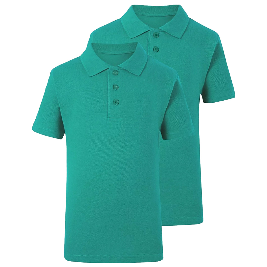 Boys Girls Plain Polo Shirts Kids Summer Short Sleeve School T-Shirts Top School Shirts Uniform PE Top Gym