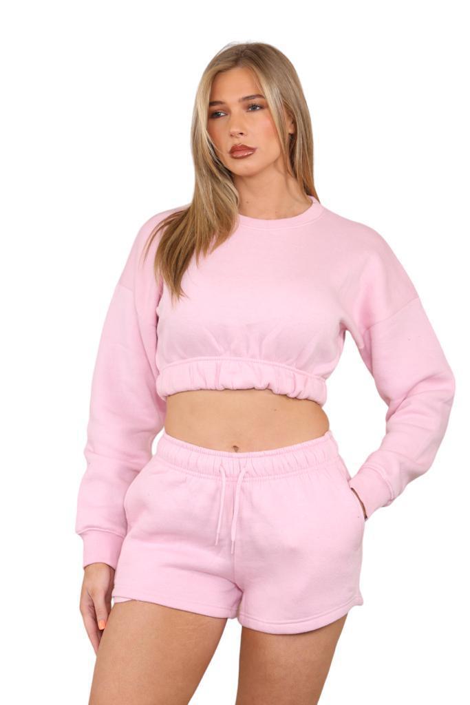 Ladies long sleeve jumper and short set