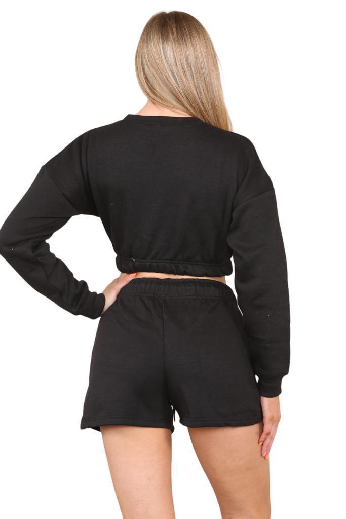 Ladies long sleeve jumper and short set