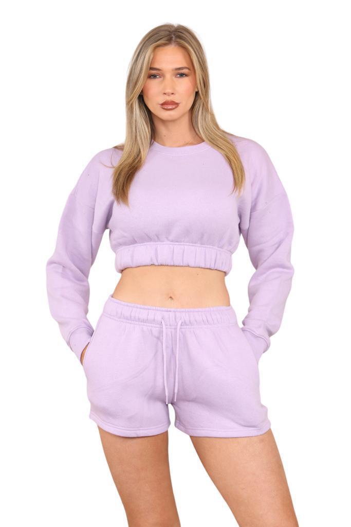 Ladies long sleeve jumper and short set