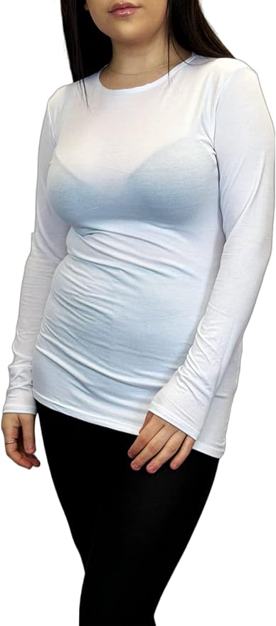 Ladies Long Sleeve T-Shirt Top Womens Size 8-26