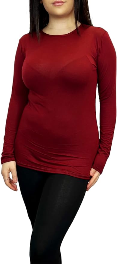 Ladies Long Sleeve T-Shirt Top Womens Size 8-26