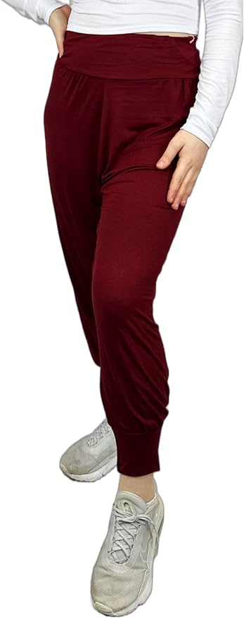 Harem Pants for Women UK Plain & Printed - Full Length Ankle Cuff Stretchy and Comfortable Alibaba Hippie Trouser for Yoga and Beach Festivals