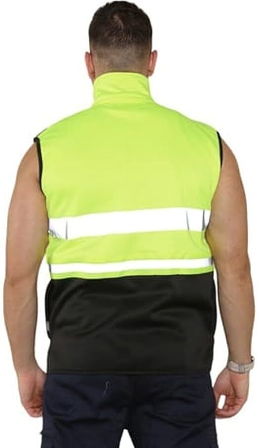 Hi Viz High Visibility Body Warmer Workwear Safety Wear Sleeveless Waistcoat