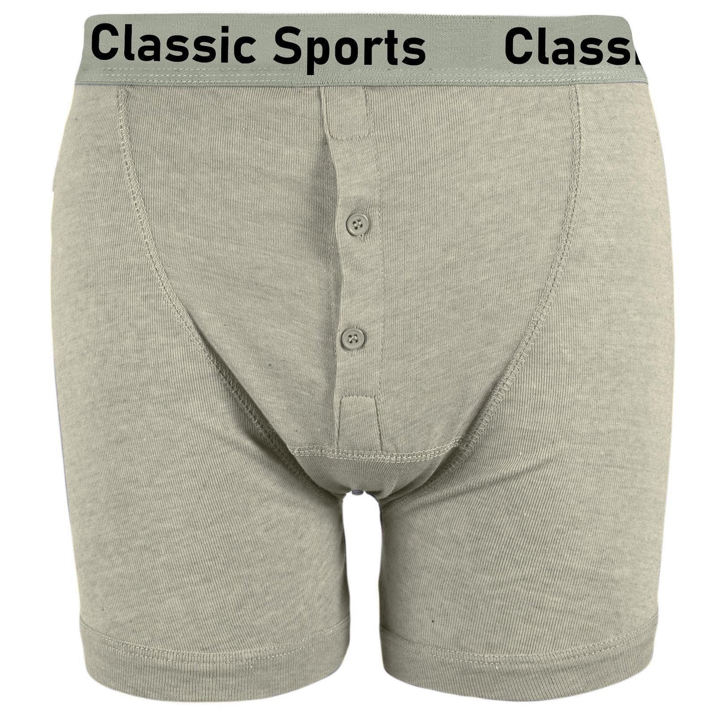 LUXE DIVA New Men's 3 Pairs 'Classic Sport' Comfort Button Fly Cotton Jersey Boxer Shorts