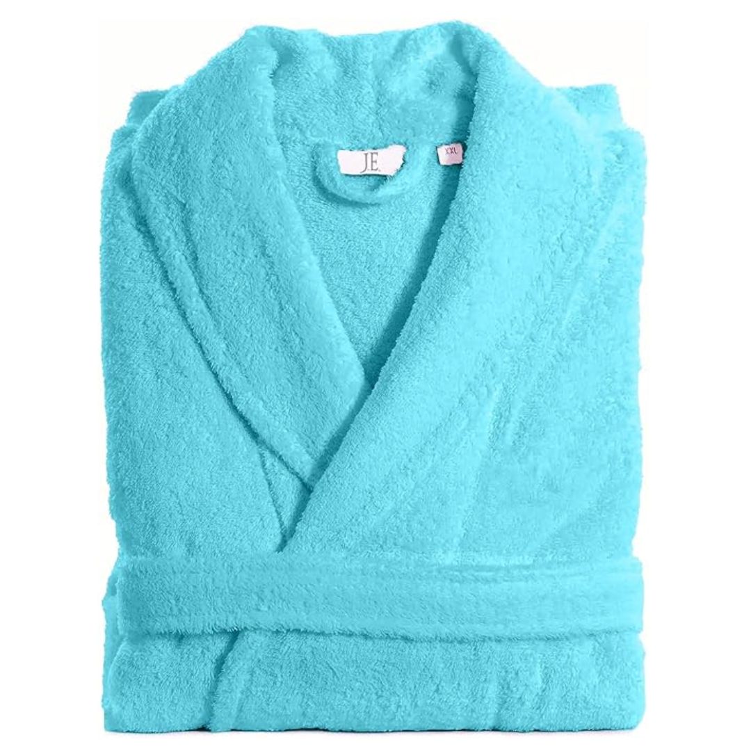 LUXE DIVA KIDS,MENS,LADIES UNISEX EGYPTIAN COTTON 500 GSM TERRY TOWELLING SHAWL COLLAR HOODED BATHROBE