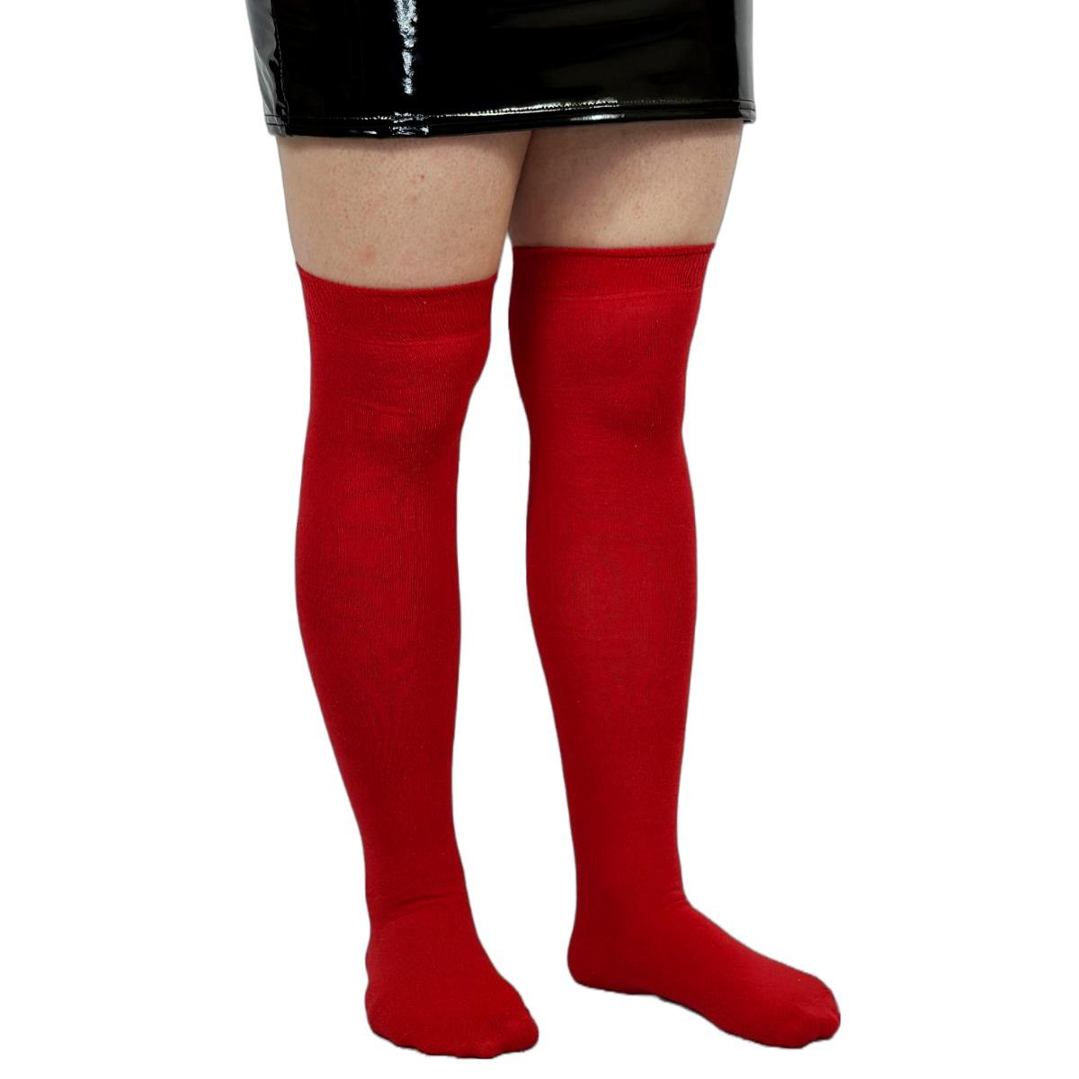 New Women's Over The Knee Socks Plain And Stripe Thigh High Stretchy Otk Sock