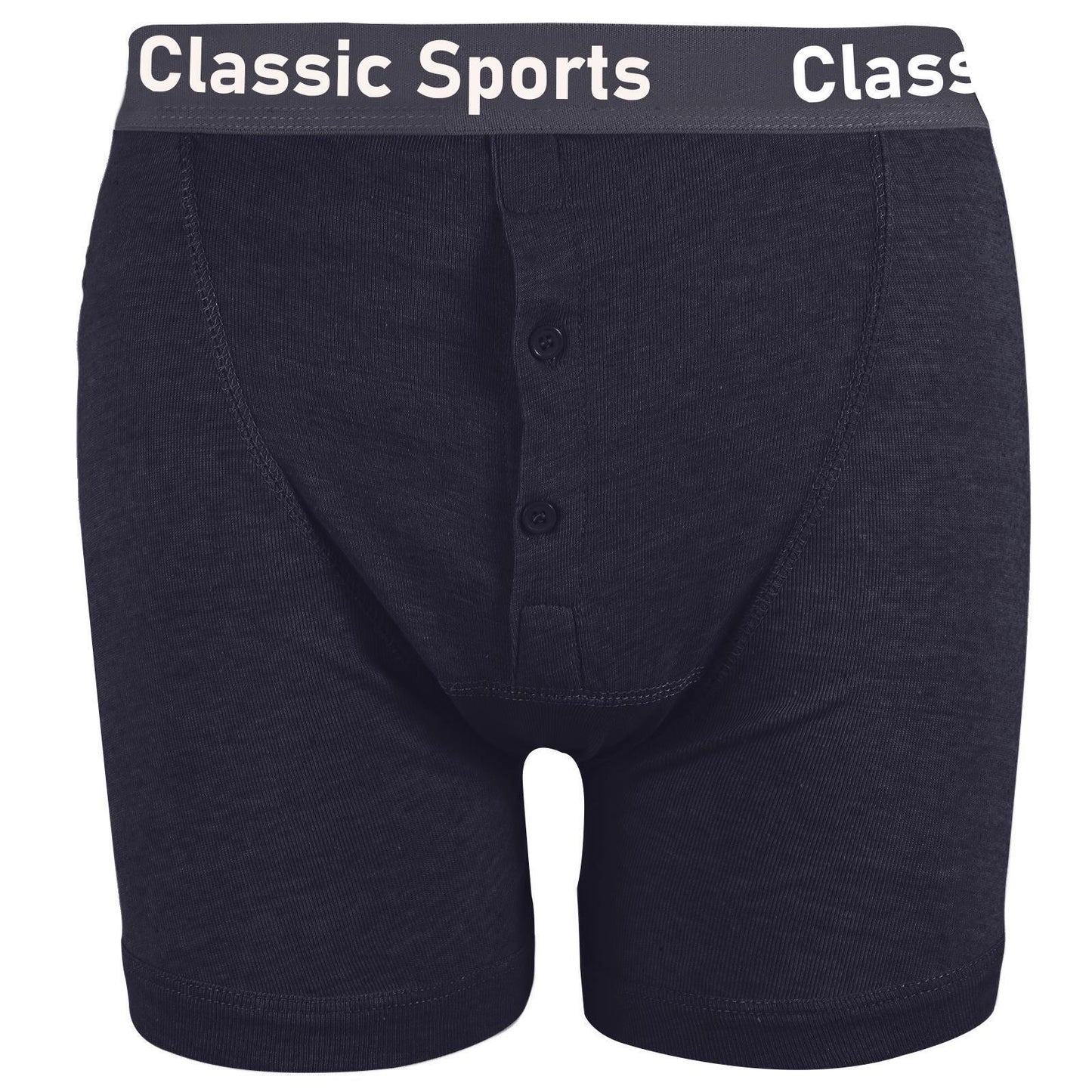 LUXEDIVA Classic Sports Mens Boxes Shorts Underwear trunks Button Fly Cotton S-2XL