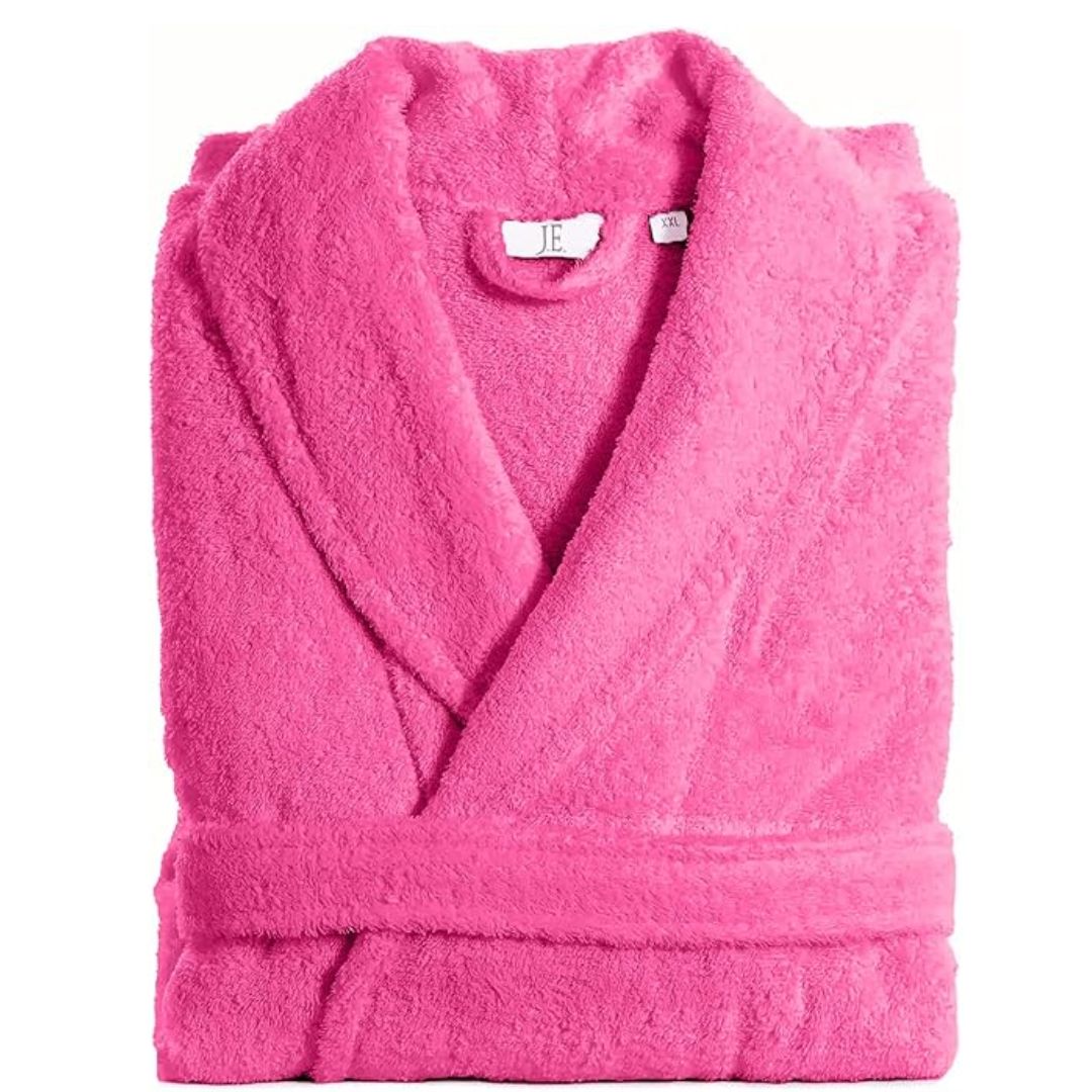 LUXE DIVA KIDS,MENS,LADIES UNISEX EGYPTIAN COTTON 500 GSM TERRY TOWELLING SHAWL COLLAR HOODED BATHROBE