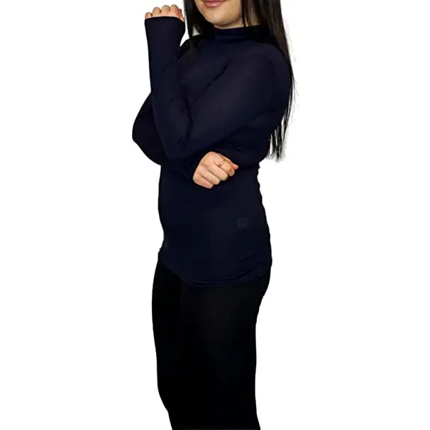 Ladies Polo Roll Neck Long Sleeve Turtle Neck Plain Jumpers