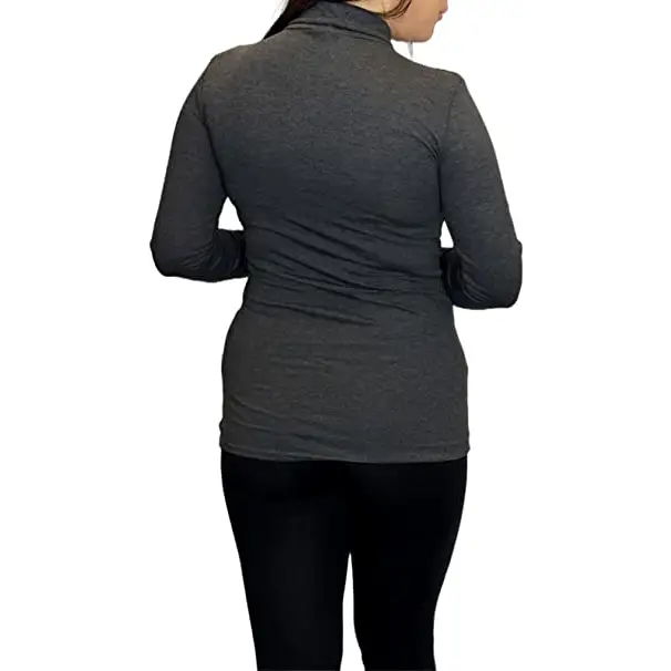 Ladies Polo Roll Neck Long Sleeve Turtle Neck Plain Jumpers