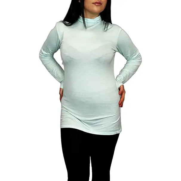 Ladies Polo Roll Neck Long Sleeve Turtle Neck Plain Jumpers