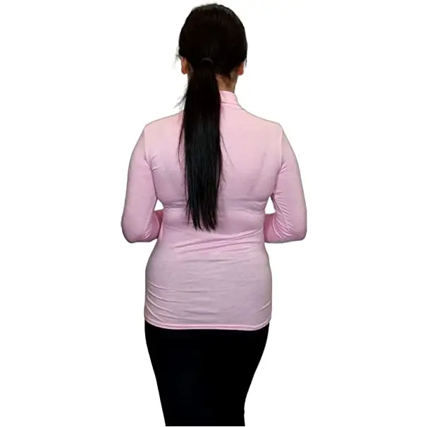 Ladies Polo Roll Neck Long Sleeve Turtle Neck Plain Jumpers