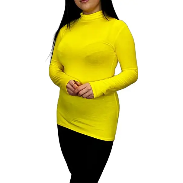 Ladies Polo Roll Neck Long Sleeve Turtle Neck Plain Jumpers